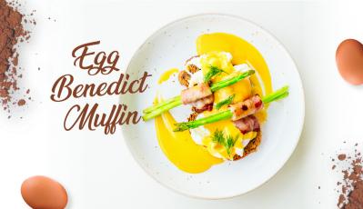 Fiesta Eggs Benedict Muffin dengan Saus Hollandaise