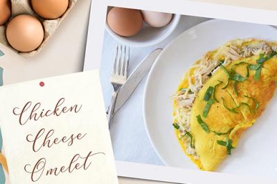 Chicken Cheese Omelet